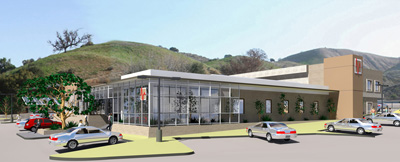 Las Virgenes Medical Center Exterior Rendering, ENR architects, Calabasas, CA 91302